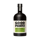Black bottle of Good Phats Italian Extra Virgin Olive Oil on a white background